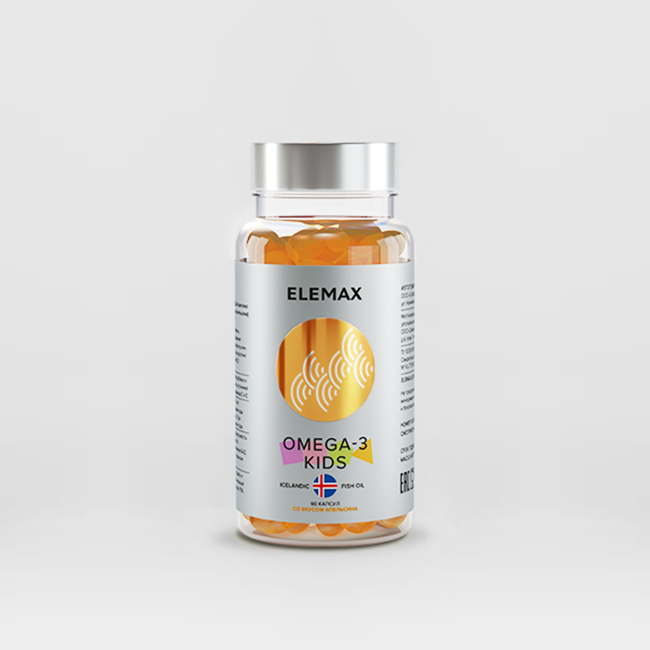 Elemax OMEGA-3 KIDS(апельсин)